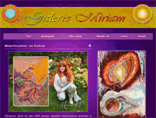 Tablet Screenshot of galerie-miriam.cz